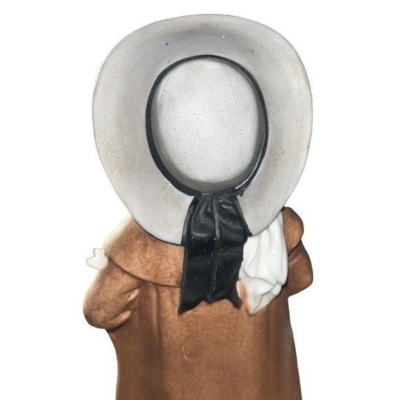 Lefton Vintage 1950s Porcelain Hand-painted Figurine Boy in Coat & Hat w/ Dog - Picture 10 of 14